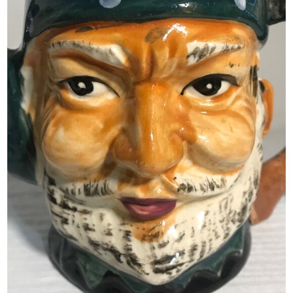 Pirate Teapot Vintage Shafford Hand Painted Ceramic Collectible Toby Style 5.75" - Picture 2 of 8